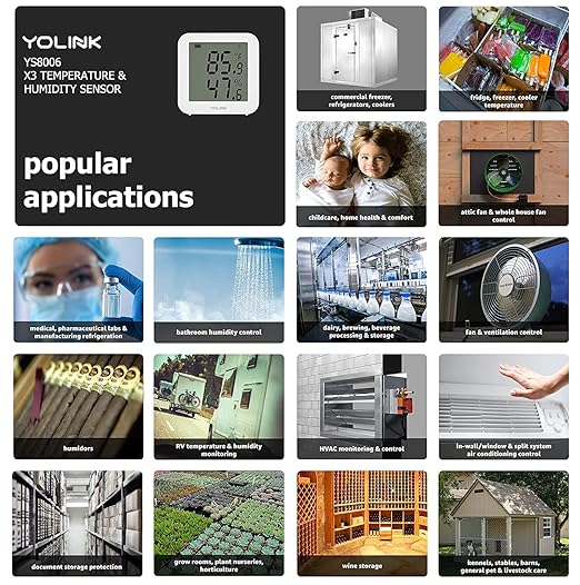 YoLink X3 version Temperature & Humidity Sensor, Supports App Real-Time Data - Image 5
