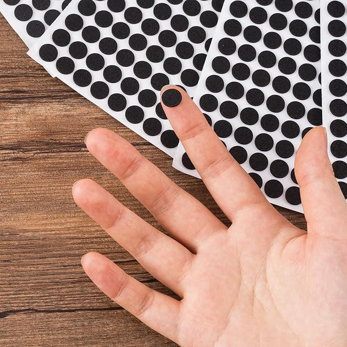 504 Pcs Small Felt Furniture Pads, Self-Adhesive EVA Foam Dot Circles, Round - Image 3