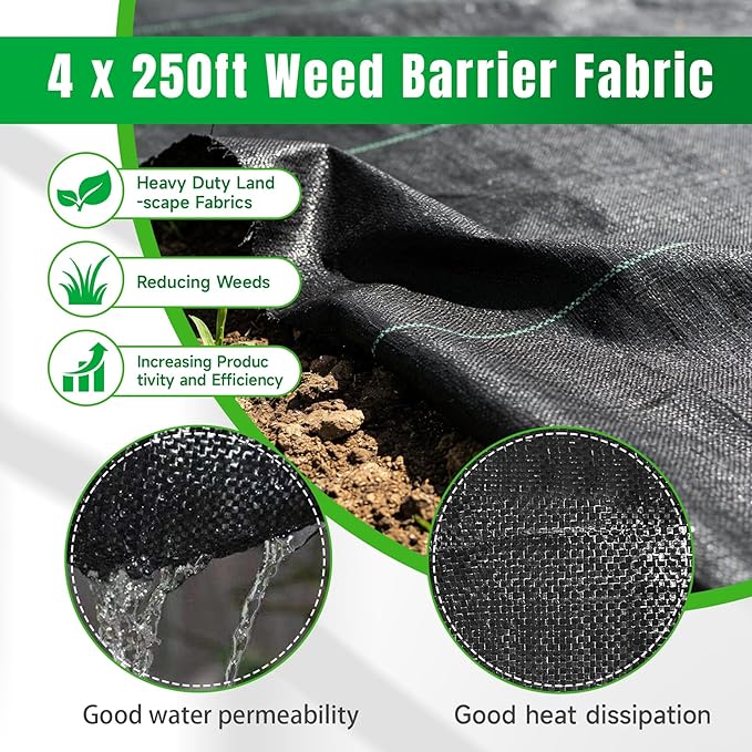 Weed Barrier Fabric Planting Cover - Image 2