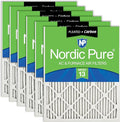 Nordic Pure 12x24x1 Pleated Pleated MERV 13 Plus Carbon Air Filters 6 Pack | by NordicPure