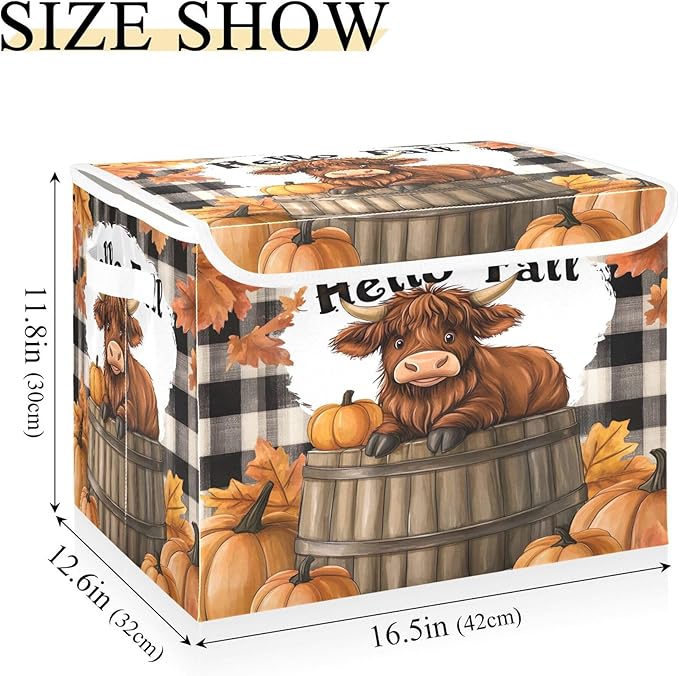 xigua Highland Cows Storage Bins - Image 3