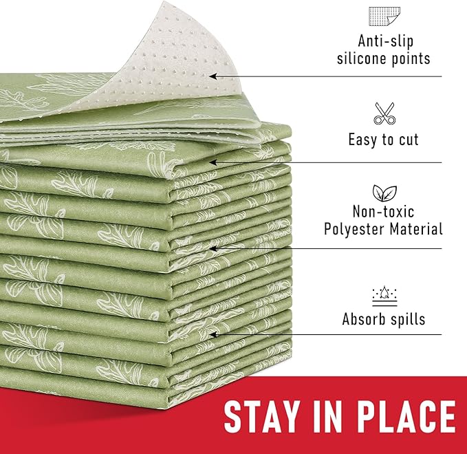 Cooyes Drawer & Shelf Liner for Kitchen Cabinets, Breathable Cloth Material - Image 4