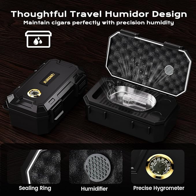Travel Cigar Humidor Box set - Image 3
