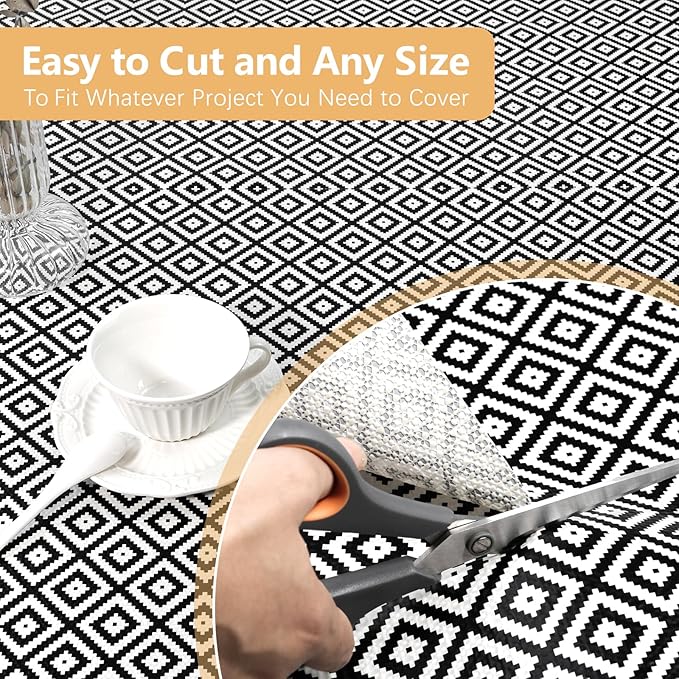 Drawer Shelf Liner Non Adhesive, Slip Resistant Easy to Clean Protect Kitchen - Image 8