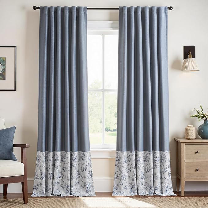 jinchan Faux Linen Blackout Curtains 96 Inch Length - Image 6