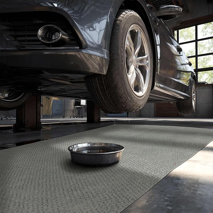 Mohawk Home Oil Spill Moisture Barrier Mat Utility Solid Gray 5' X 7' Other - Image 3