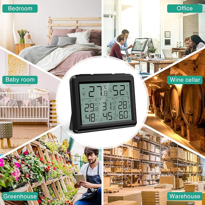 ORIA Indoor Outdoor Thermometer, Digital Hygrometer Thermometer - Image 7