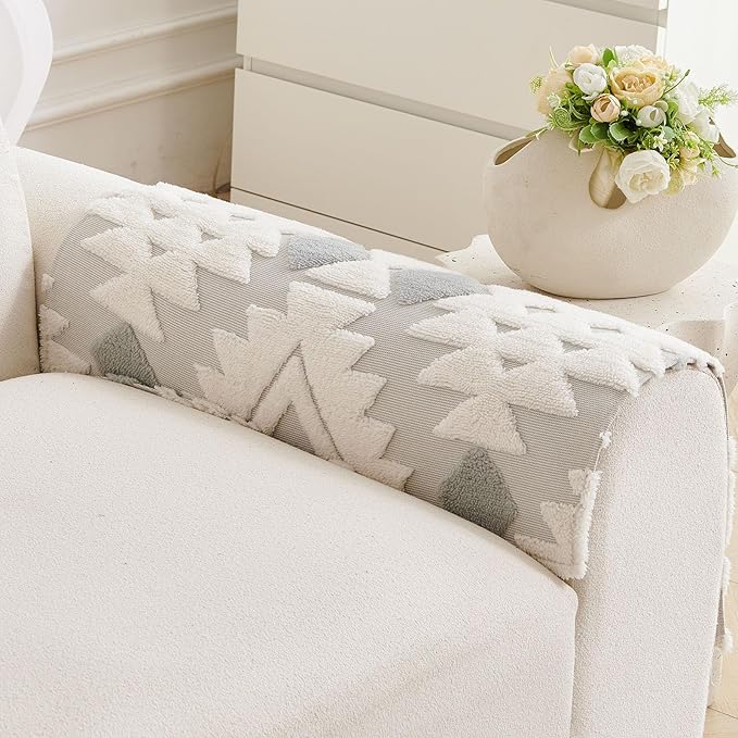 Boho Plush Couch Covers for Sofa Washable, Fuzzy Soft Couch Cover for Sectional - Image 3