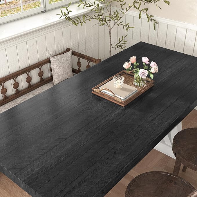 WESTICK Black Wood Countertop Contact Paper Peel and Stick Wallpaper Waterproof - Image 2