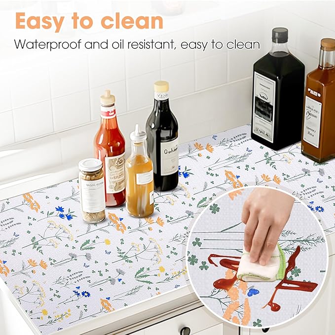 Drawer and Shelf Liner, Non-Slip Kitchen Cabinet Liners Non-Adhesive Thick - Image 3