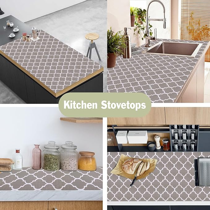 Drawer and Shelf Liner for Kitchen Cabinet: 12 in X 20 Ft Non Slip Waterproof - Image 6
