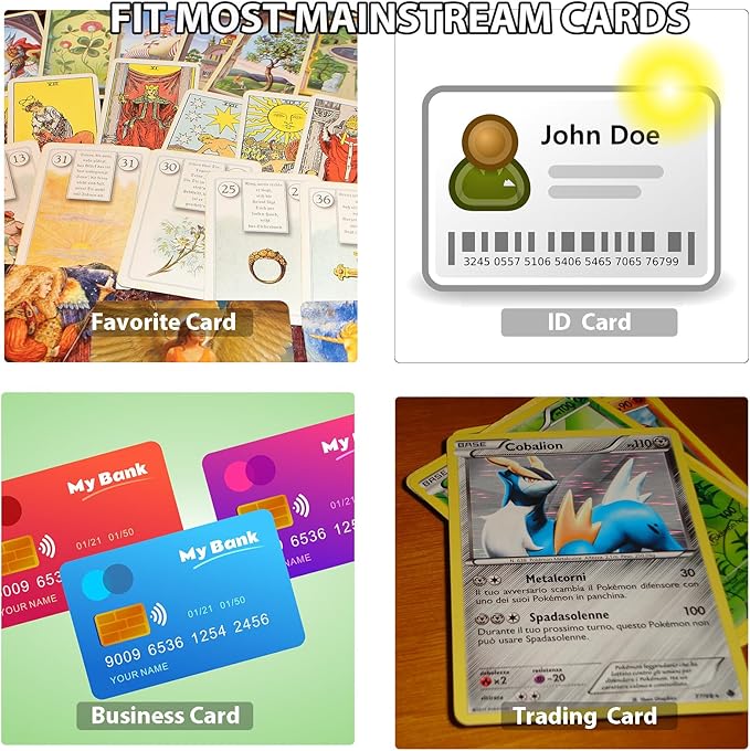 4 Pcs Mini Trading Card Case Clear Plastic Storage Box Game Card Deck Box Cards - Image 3