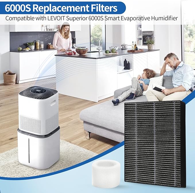 8-Pack Humidifier Premium Replacement Filters - Image 2