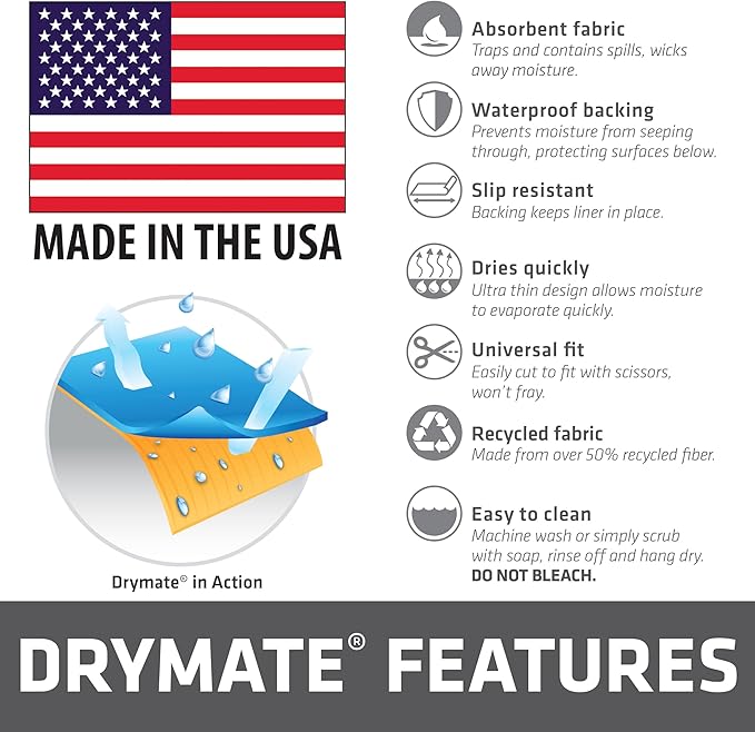 Drymate Premium Luxury Shelf & Drawer Liner, Thick Cushioned Fabric, - Image 8