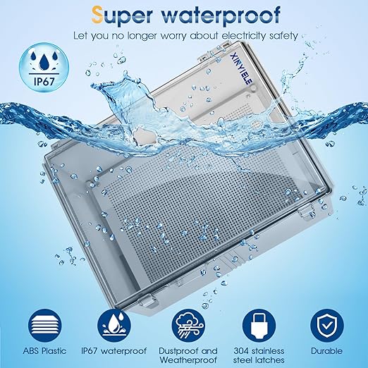 Waterproof Outdoor Project ABS Plastic Junction Box IP67 Weatherproof Dustproof - Image 2