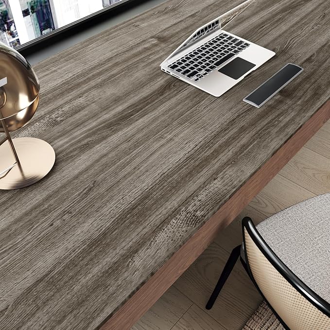 WESTICK Brown Wood Countertop Peel and Stick Wood Wallpaper Vintage Wood - Image 3