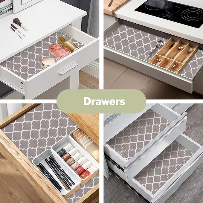 Drawer and Shelf Liner for Kitchen Cabinet: 17 in X 30 Ft Non Slip Waterproof - Image 5