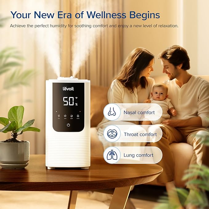 LEVOIT Humidifiers for Bedroom Home, Smart Warm and Cool Mist AirHumidifier for - Image 2