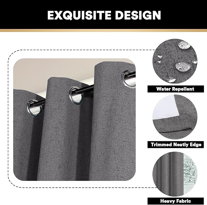 PrinceDeco 100% Blackout Curtains - Image 6
