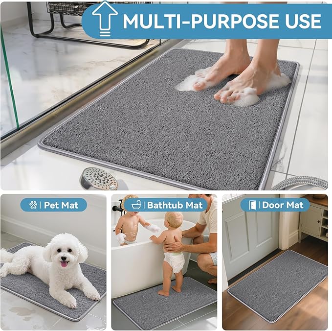 Non Slip Shower Mat Bathtub Mat 20x32 Inch, Quick Dry Bath Mat - Image 8