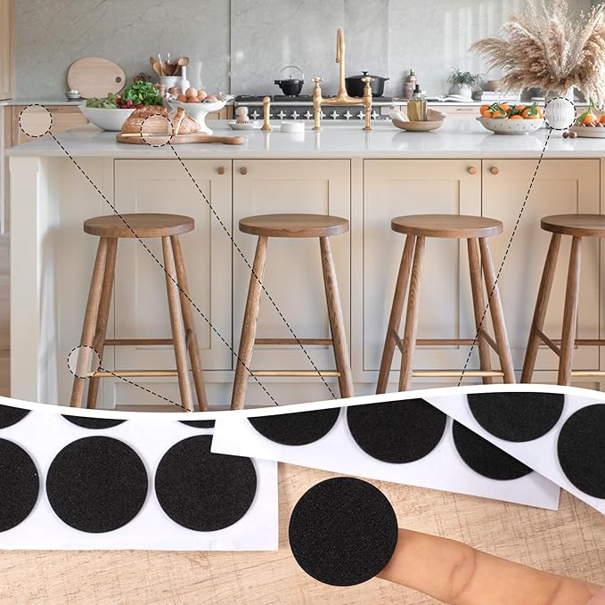 200 Pcs Small Felt Furniture Pads, Self-Adhesive EVA Foam Dot Circles, Round - Image 5