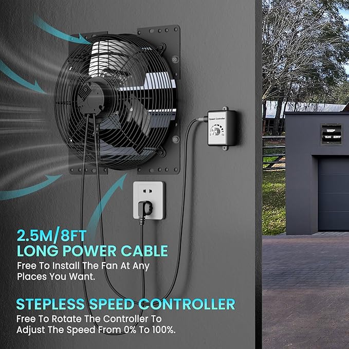 HG Power 14 Inch Attic Fan - Image 4