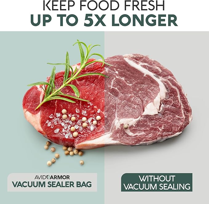 Avid Armor Vacuum Sealer Bags Quart 8x12 Inch 100 Pack - Image 4