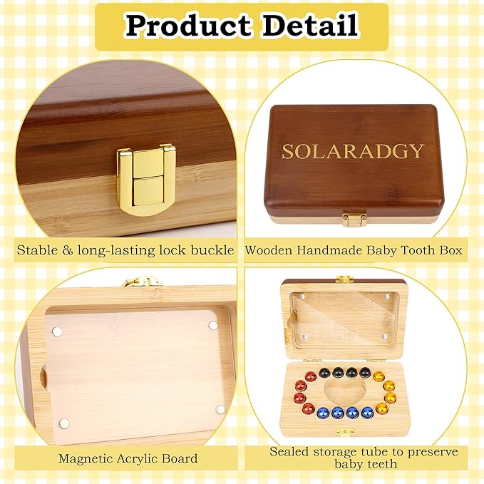 Wooden Tooth Fairy Keepsake Box - Image 3