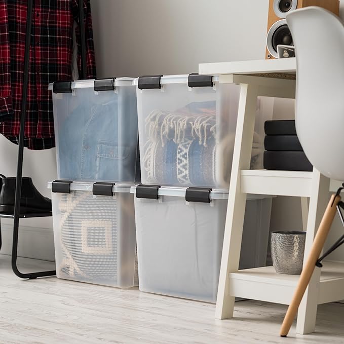 IRIS USA WeatherPro 32 Qt Storage Bins - Image 3