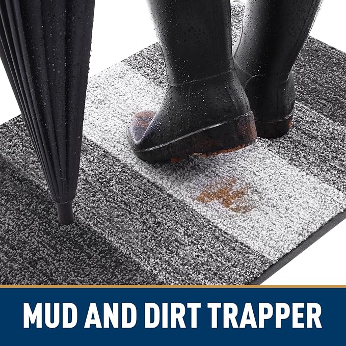 Smiry Dog Door Mat for Muddy Paws, Absorbs Moisture and Dirt, Low-Profile - Image 2