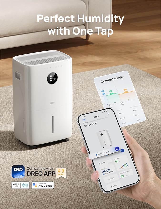 DREO 110-Pint Smart Dehumidifier - Image 6