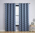 HLC.ME Lattice Print Decorative Blackout Thermal Insulated Privacy Room by HomeLinenCollections