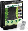 4ft x50ft Pro Black Weed Barrier, 6oz Premium Landscape Fabric-Heavy Duty Woven by Sunocity