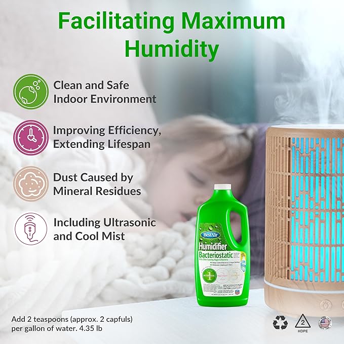 Bacteriostatic Humidifier Water Treatment – Comprehensive Humidifier Cleaning - Image 2