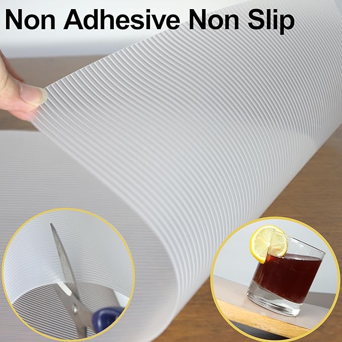 Shelf Liners for Kitchen Cabinets Non Slip 11 Inch Wide X 20 Ft Non Adhesive - Image 5