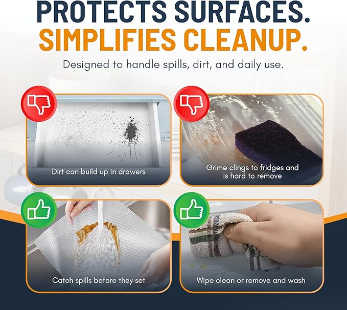 Shelf Liner Drawer Liner for Kitchen Cabinets Non-Adhesive by Linda’s Essentials - Image 6
