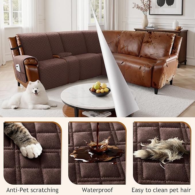 Arfntevss Waterproof Recliner Sectional Couch Covers - Image 6