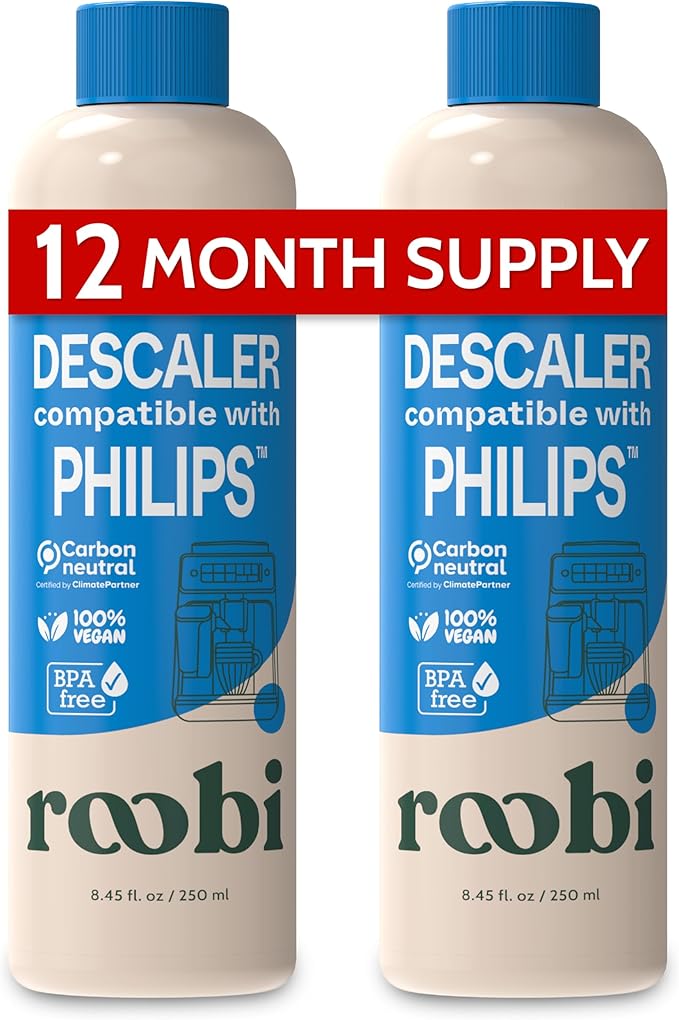 Roobi Philips Compatible Descaling Solution & Cleaner. Specially Formulated by Roobi