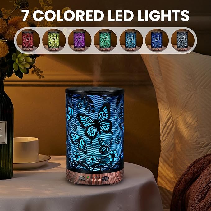 Essential Oil Diffuser 120ML Metal Aromatherapy Diffuser - Image 2