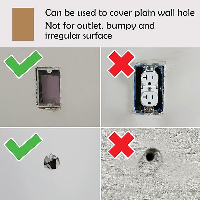Rubber Bond Self-Adhesive Rubber Wall Outlet Cover Plate 5 Pack - Image 7