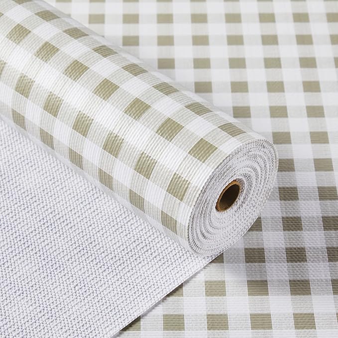 Shelf Liner for Kitchen Cabinets 12" x 240" Non-Adhesive Non-Slip Drawer Liners by MIAONET
