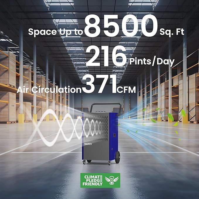 Yaufey 216 Pints Commercial Dehumidifier - Image 3