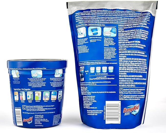 Damp Rid Refillable Moisture Absorber – Pure Linen Humidity Absorber & Odor - Image 2