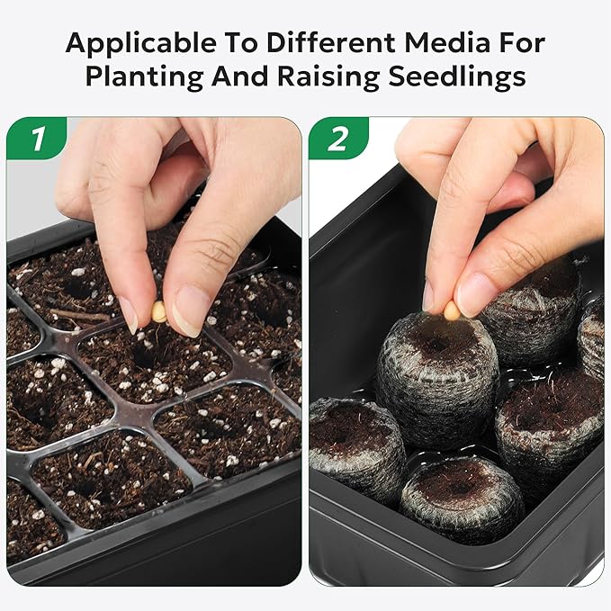 MIXC 10 Packs Seed Starter Tray Seed Starter Kit - Image 6