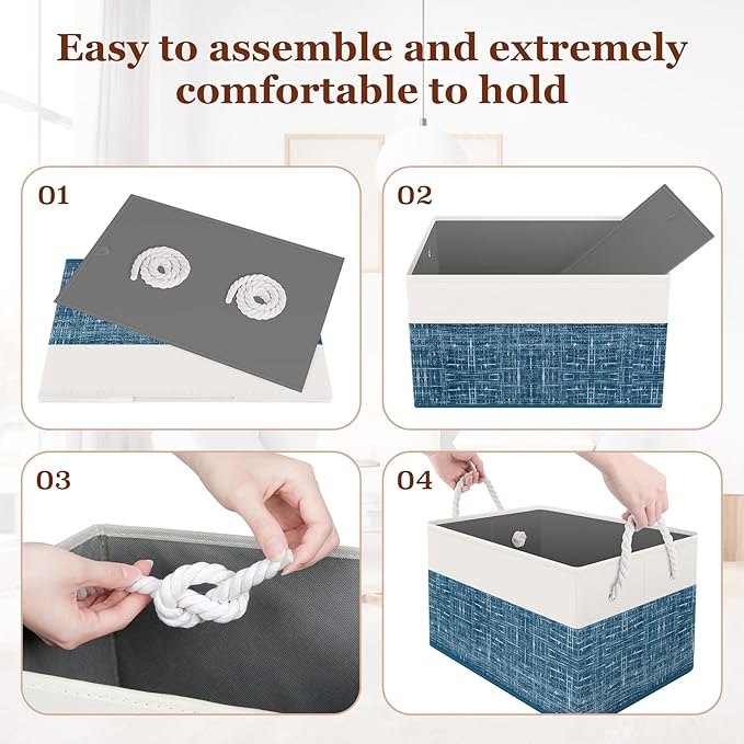 Storage Bin, Collapsible Storage Basket - Image 3