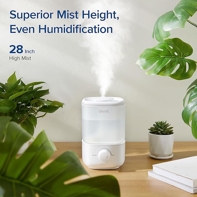 LEVOIT Top Fill Humidifiers for Bedroom, 2.5L Tank for Large Room, 28dB Quiet - Image 5