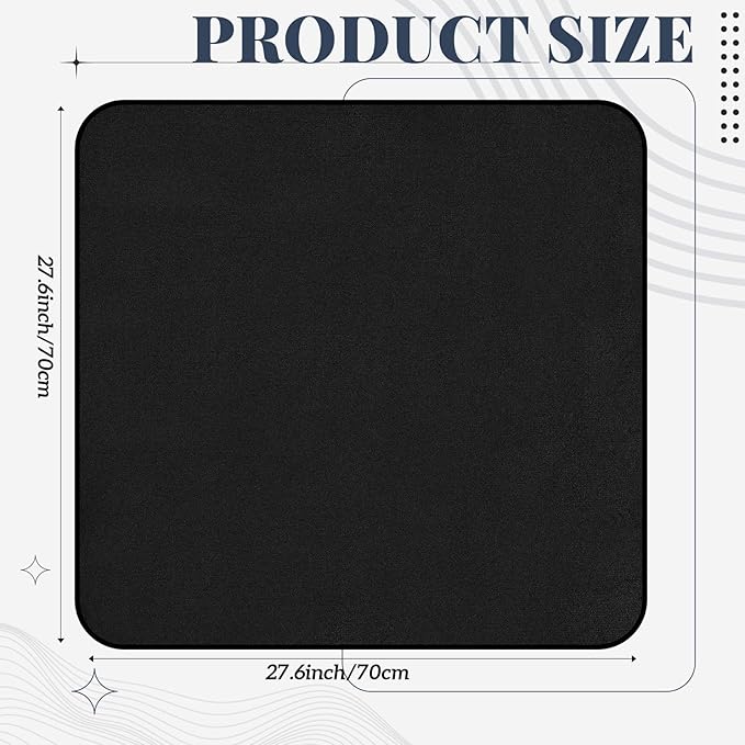 1 Pcs Waterproof Mat 27 x 27 in Reusable Stainproof Blanket Quiet Easy Use - Image 2