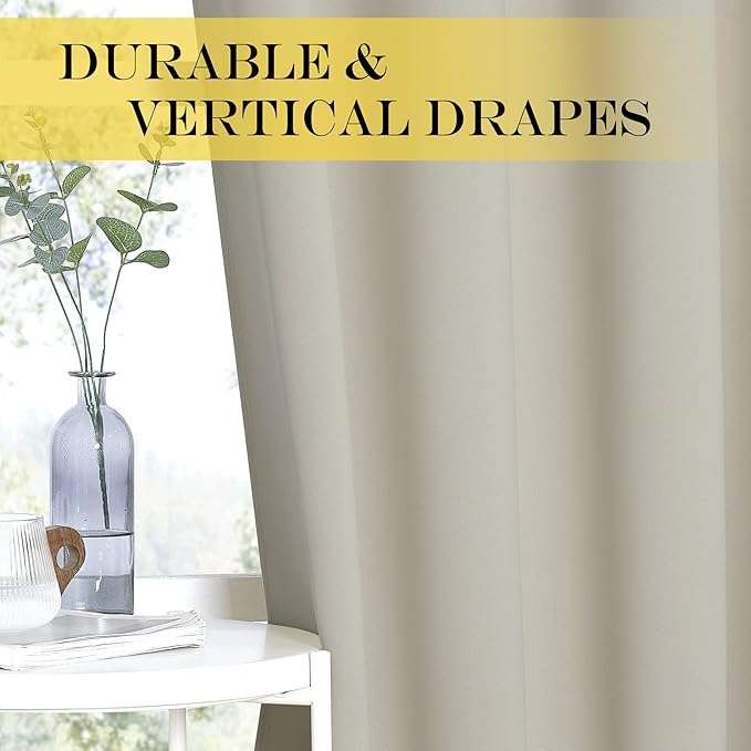 NICETOWN Room Darkening Bedroom Curtain 72 inches Long - Image 5