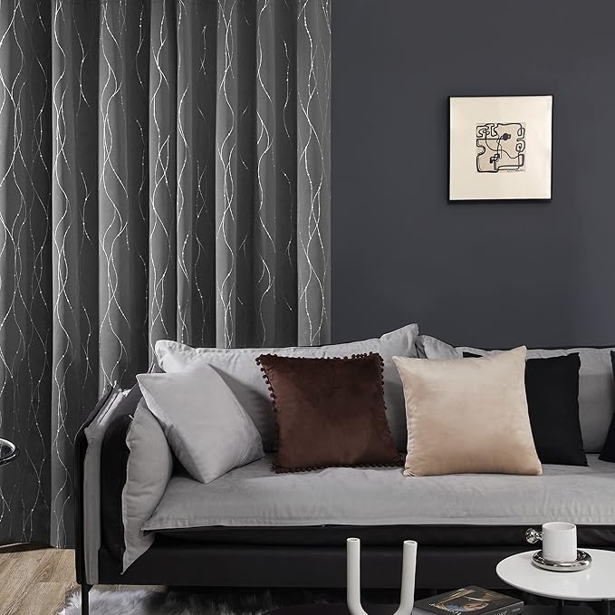 Deconovo Blackout Curtain for Bedroom, 52 x 95 Inch, Thermal Insulated - Image 3