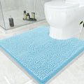 Smiry Luxury Chenille Toilet Rugs U-Shaped 24x24, Soft Absorbent Non-Slip by Smiry